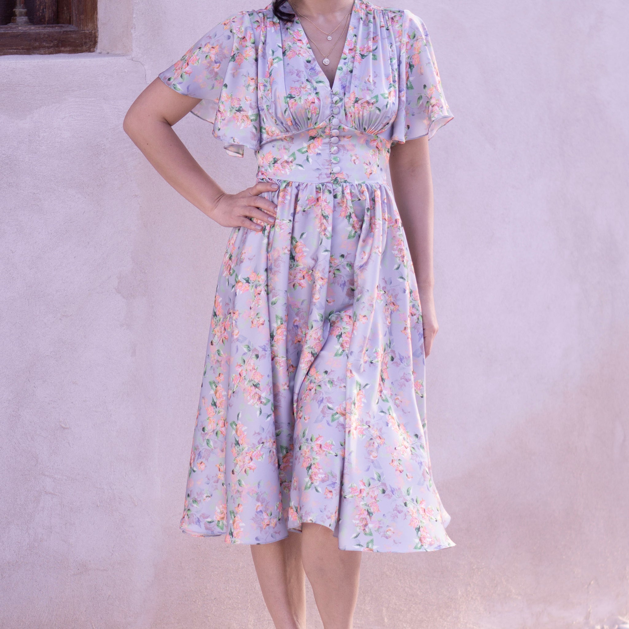 Bougainvillea Knee High Dress Silver