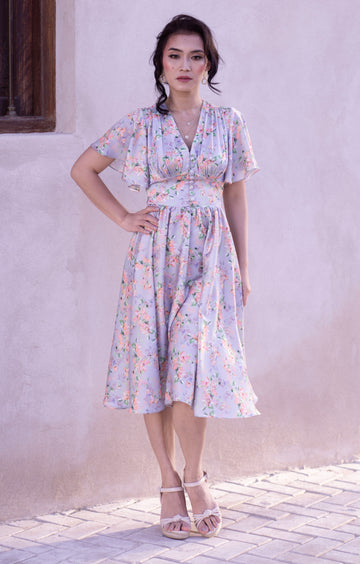 Bougainvillea Knee High Dress Silver
